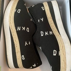 DKNY platform slip on shoes
